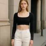 Cropped Strass